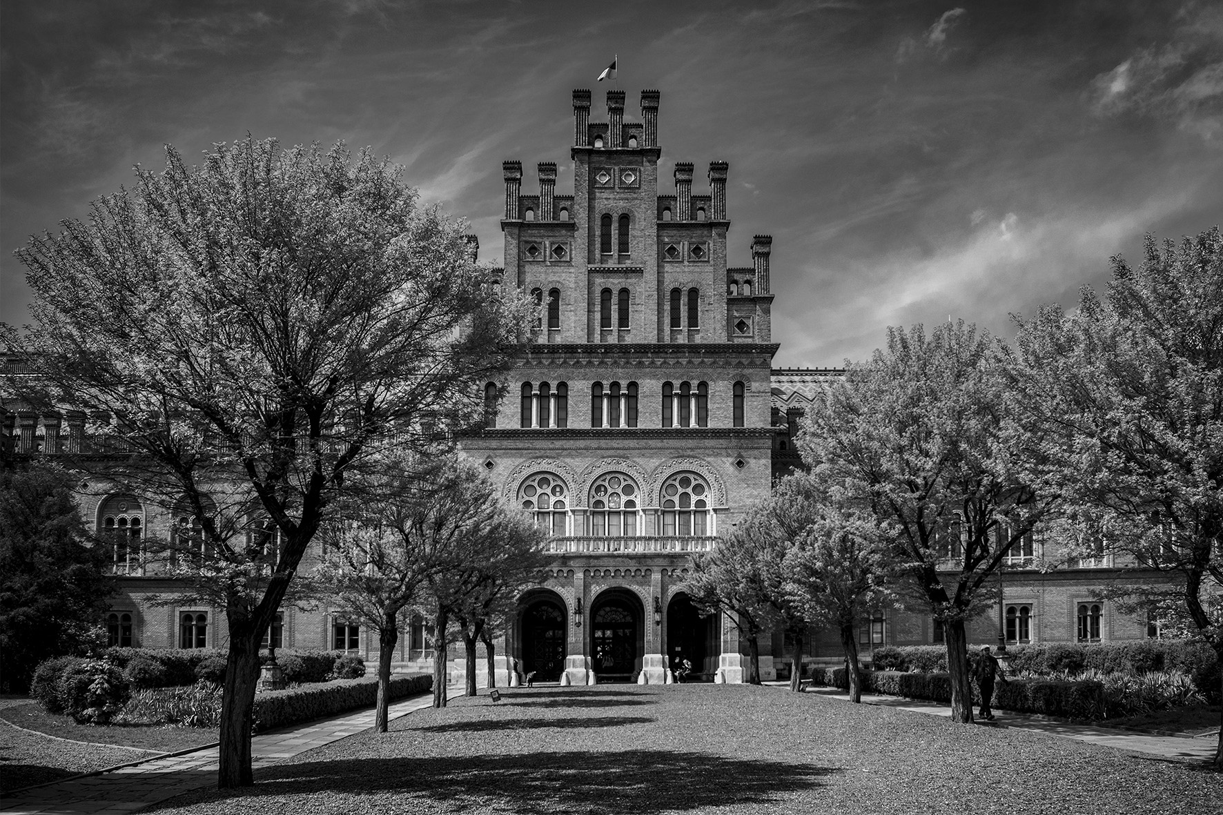 Chernivtsi University b&w photo